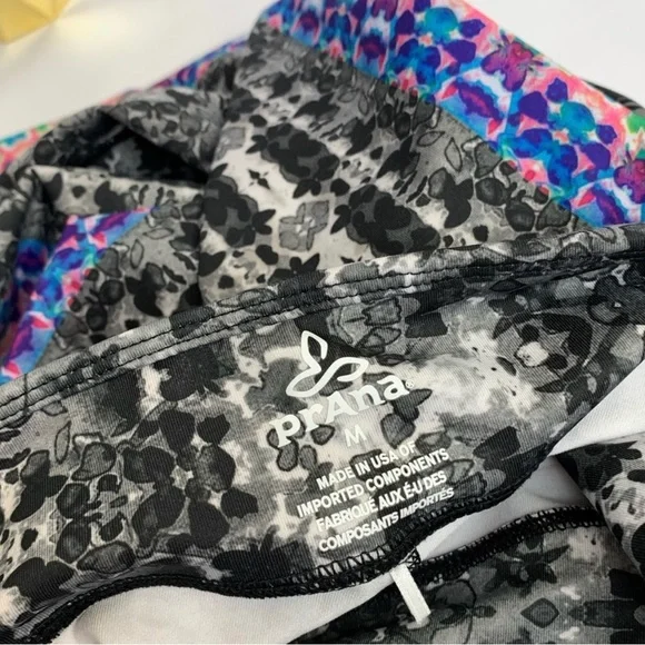 PrAna Roxanne Hydrobloom Capri Crop Leggings size M~NWOT$4.99 Ships! Made in USA - Picture 6 of 10